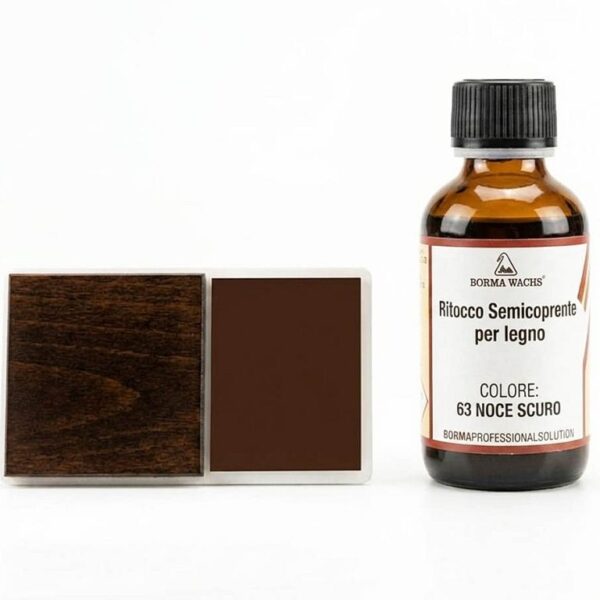 Ritocco Legno Semicoprente Liquido con Pennello 30ml  vari colori   Borma Wachs